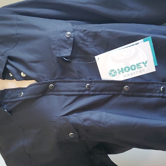 NWT Hooey Sol Western Performance Shirt Long Sleeve Pearl Snaps Rodeo Stampede - Picture 5 of 9